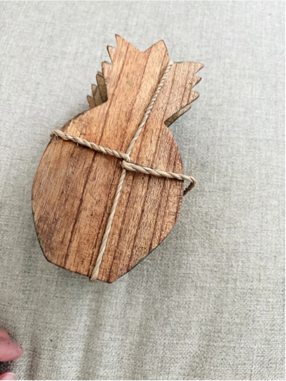 Pineapple Coastal Hand Carved Tropical Coasters